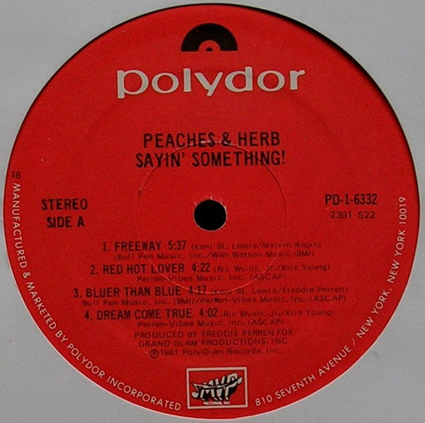 Peaches & Herb : Sayin' Something! (LP, Album)