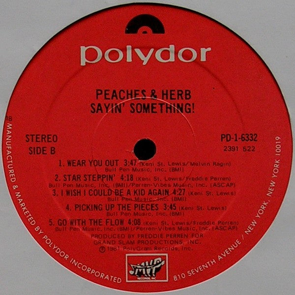 Peaches & Herb : Sayin' Something! (LP, Album)