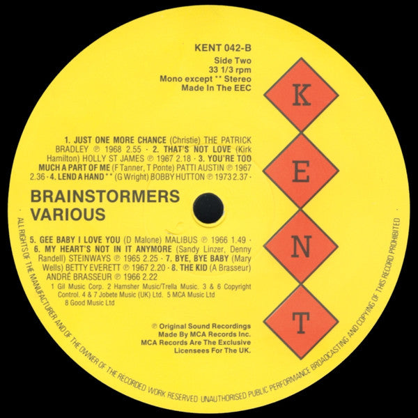 Various : Brainstormers (LP, Comp, Mono)