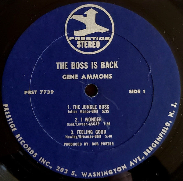 Gene Ammons : The Boss Is Back! (LP, Album)