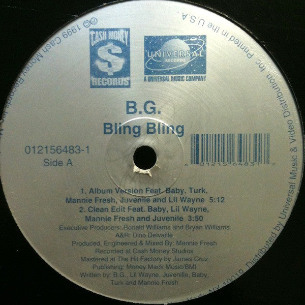 B.G. : Bling Bling (12")