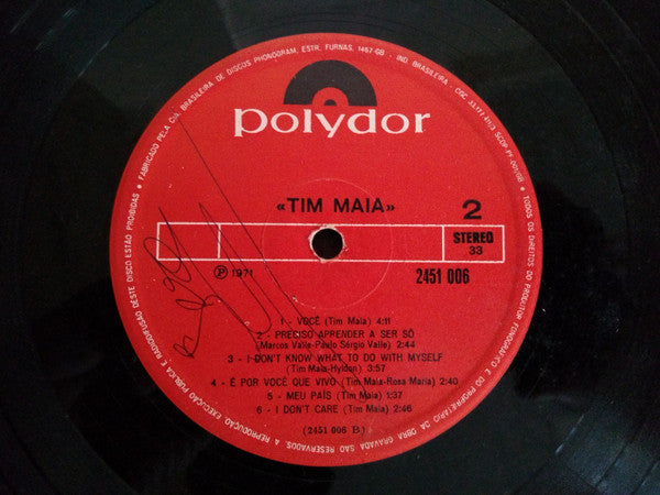 Tim Maia : Tim Maia (LP, Album, RP)