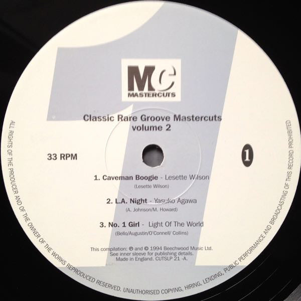 Various : Classic Rare Groove Mastercuts Volume 2 (2xLP, Comp)