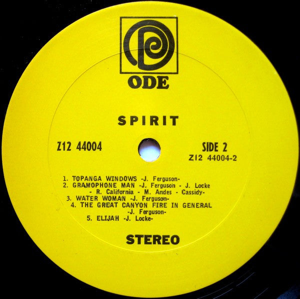 Spirit (8) : Spirit (LP, Album, Ter)