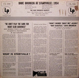 The Dave Brubeck Quartet : Dave Brubeck At Storyville:  1954 (LP, Album, Mono, RE)