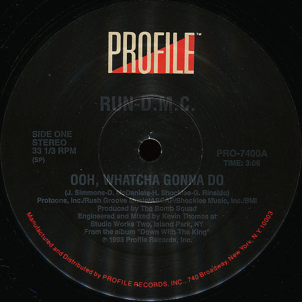 Run DMC* : Ooh, Whatcha Gonna Do (12")