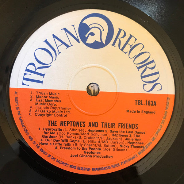 Various : The Heptones & Their Friends - Meet The Now Generation! (LP, Comp)
