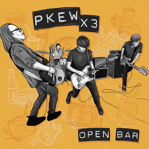 Pkew X3* : Open Bar (LP, Album, Bon)