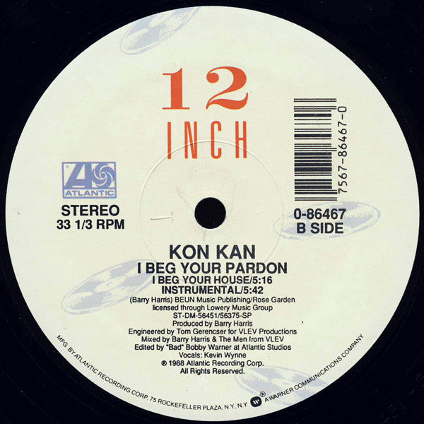 Kon Kan : I Beg Your Pardon (12", Single, SP )