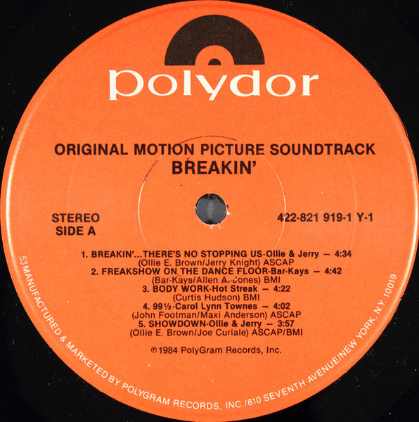 Various : Breakin' - Original Motion Picture Soundtrack (LP, Comp, 53 )