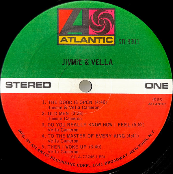 Jimmie & Vella* : Jimmie & Vella (LP, Album, PR )