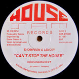 Thompson & Lenoir : Can't Stop The House (12", Whi)