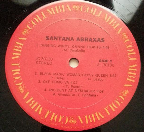 Santana : Abraxas (LP, Album, RE, Gat)