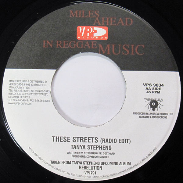 Tanya Stephens : These Streets (7")