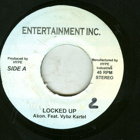 Akon Feat. Vybz Kartel / M.V.P. : Locked Up / Roc Ya Body 'Mic Check 1,2' (7", Unofficial)