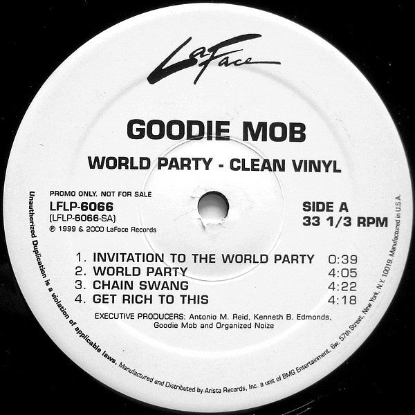 Goodie Mob : World Party (Clean Vinyl) (2xLP, Album, Promo, Cen)