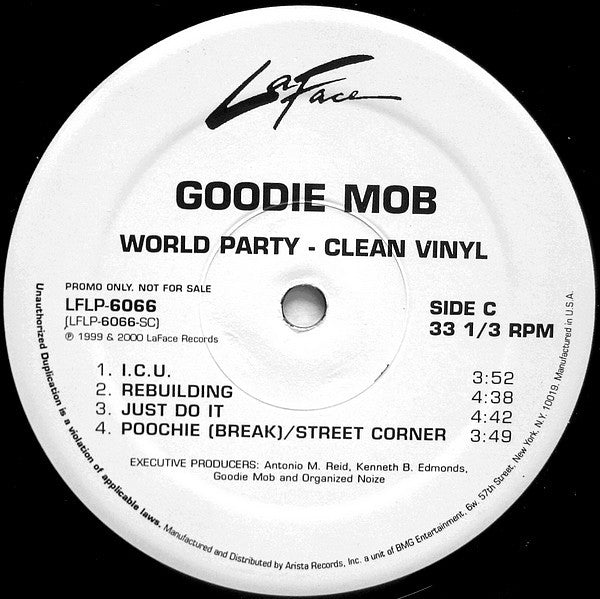 Goodie Mob : World Party (Clean Vinyl) (2xLP, Album, Promo, Cen)