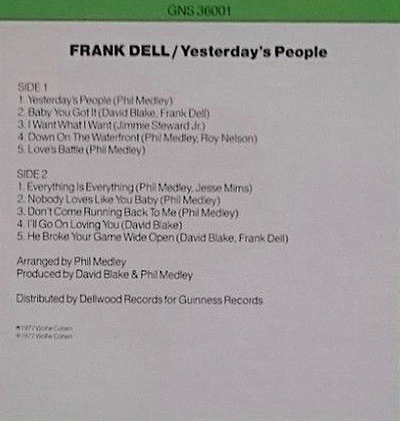 Frank Dell : Yesterday's People (LP)