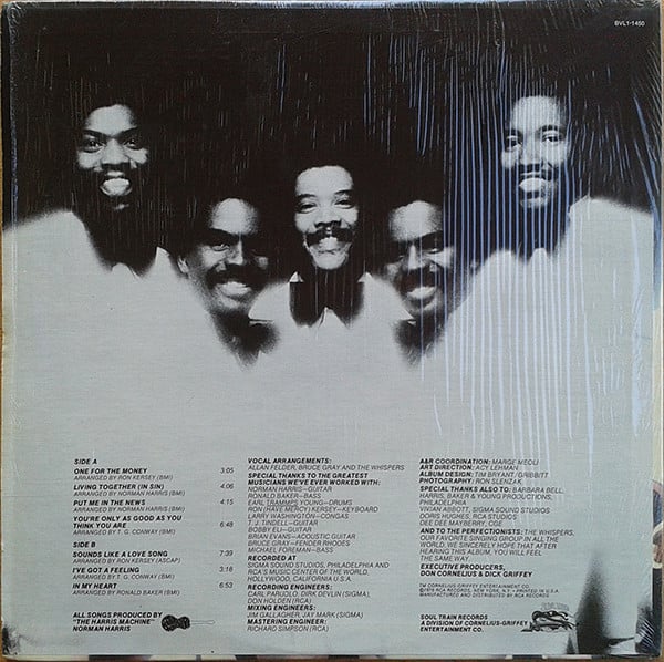 The Whispers : One For The Money (LP, Album)