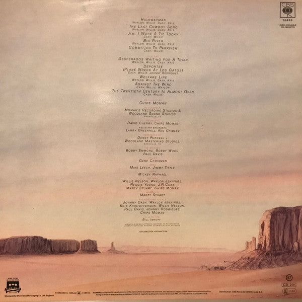 Waylon Jennings, Willie Nelson, Johnny Cash, Kris Kristofferson : Highwayman (LP, Album)