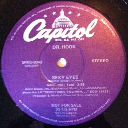 Dr. Hook : Sexy Eyes (12", Promo)