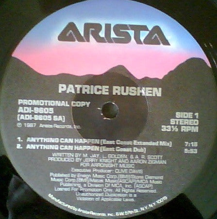 Patrice Rushen : Anything Can Happen (12", Promo)