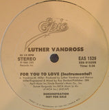 Luther Vandross : For You To Love (12", Promo)