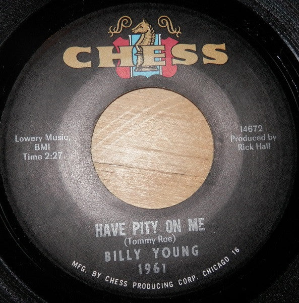 Billy Young (2) : You Left The Water Running / Have Pity On Me (7")