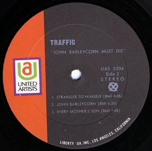 Traffic : John Barleycorn Must Die (LP, Album, All)