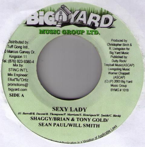 Shaggy, Brian & Tony Gold, Sean Paul & Will Smith : Sexy Lady (7")