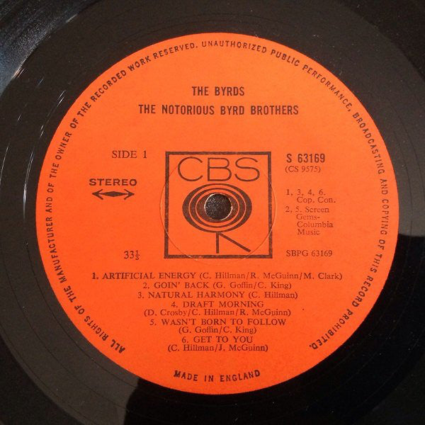 The Byrds : The Notorious Byrd Brothers (LP, Album)