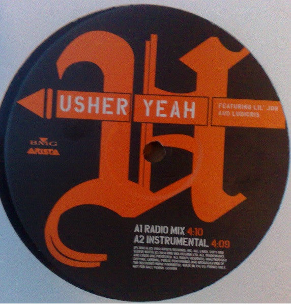 Usher Feat. Lil' Jon & Ludacris : Yeah (12", Promo)