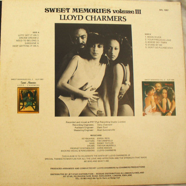 Lloyd Charmers : Sweet Memories Volume III (LP, Album, Whi)