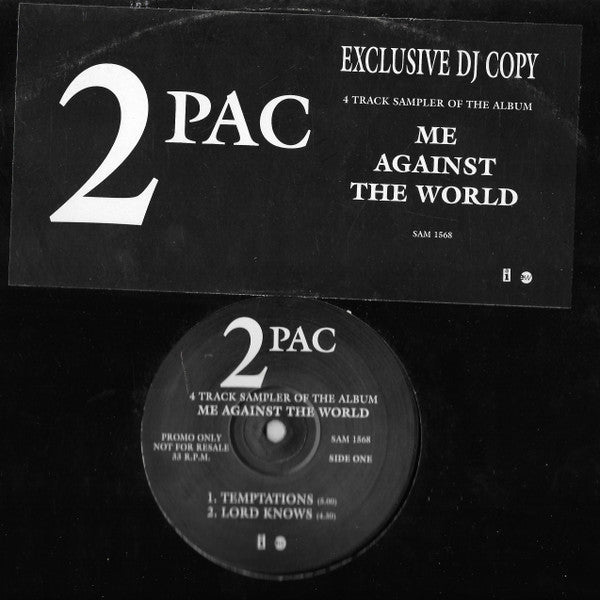 2Pac : Me Against The World (12", Promo, Smplr)