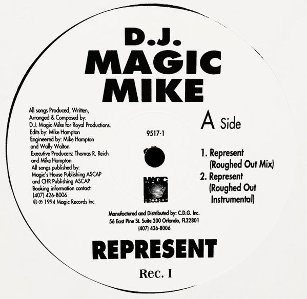 DJ Magic Mike : Represent (2x12")