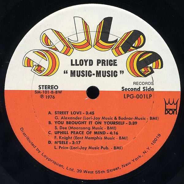 Lloyd Price : Music-Music (LP, Album)