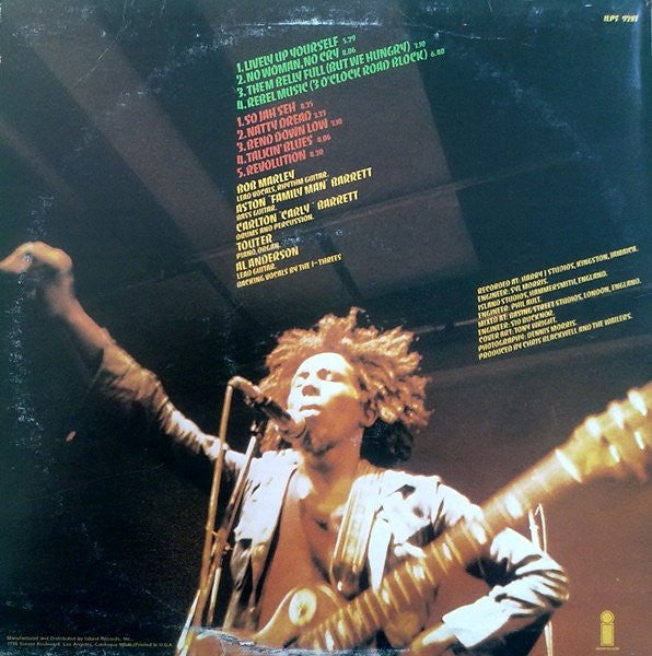 Bob Marley & The Wailers : Natty Dread (LP, Album, RP, Gol)