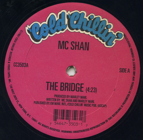 MC Shan : The Bridge / They Used To Do It Out In The Park (12", RE)