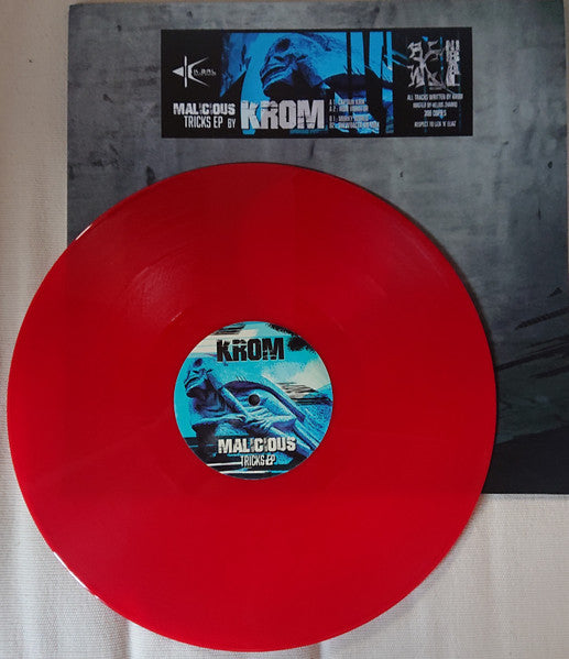 Krom (4) : Malicious Tricks EP (12", EP, Red)