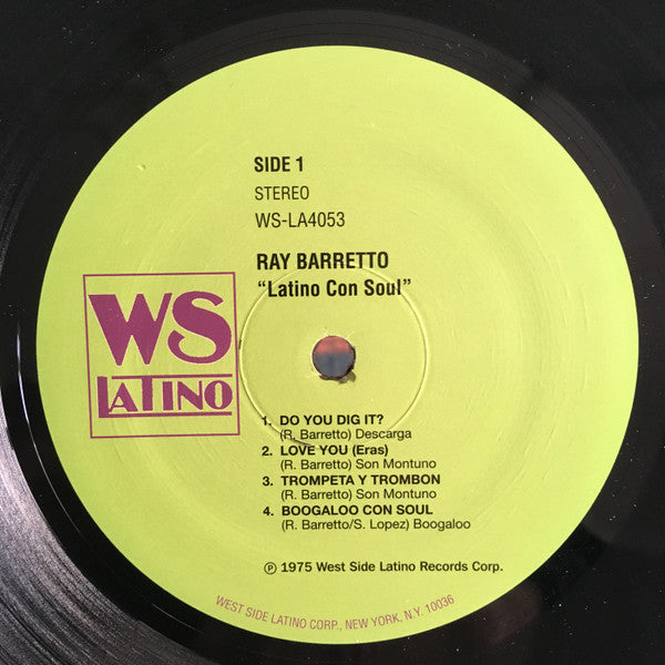 Ray Barretto : Latino Con Soul (LP, Album, RE)