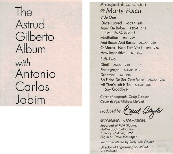 Astrud Gilberto : The Astrud Gilberto Album (LP, Album)