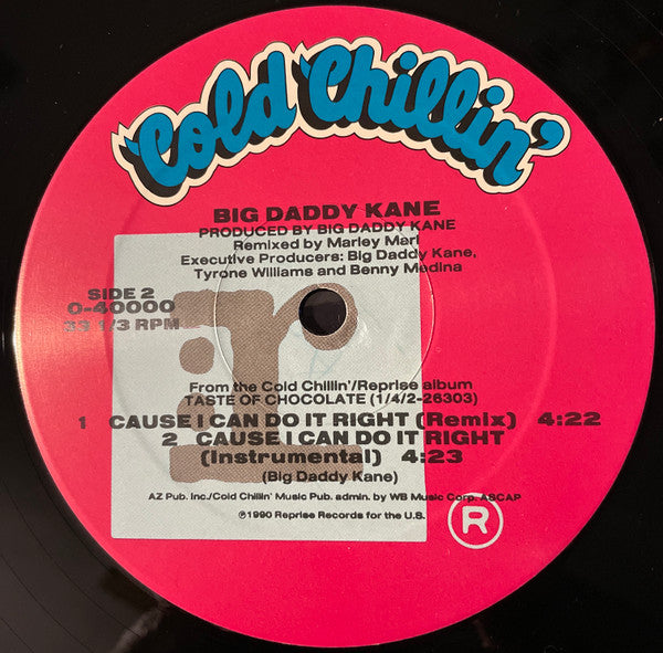 Big Daddy Kane Featuring Barry White : All Of Me (12", Maxi)