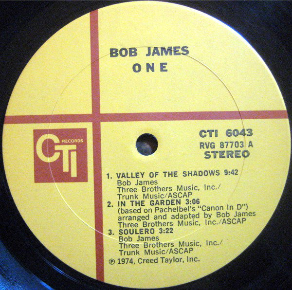 Bob James : One (LP, Album, Gat)