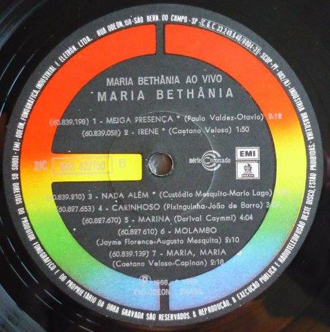 Maria Bethânia : Maria Bethânia Ao Vivo (LP, Comp, RE)