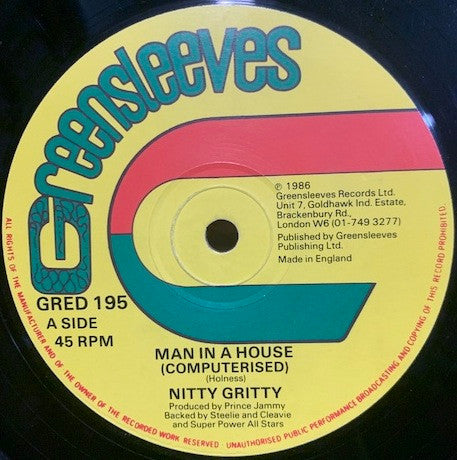 Nitty Gritty : Man In A House (12")