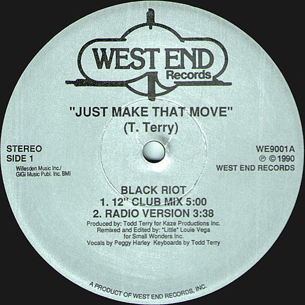 Black Riot : Just Make That Move (12")