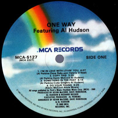 One Way Featuring Al Hudson : One Way Featuring Al Hudson (LP, Album, Glo)