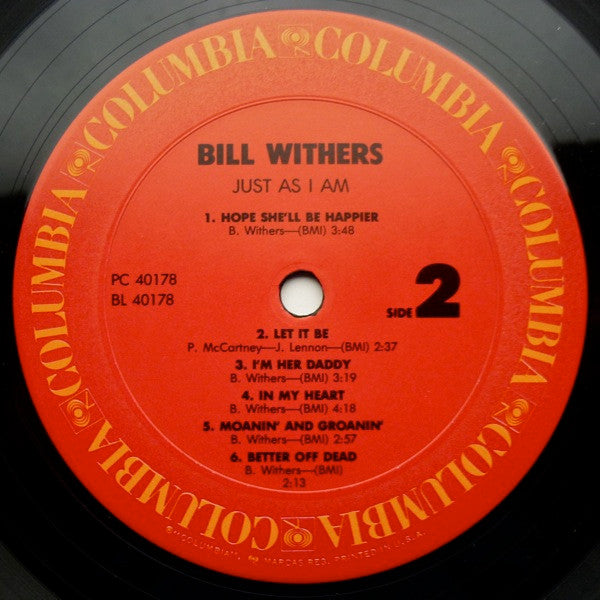 Bill Withers : Just As I Am (LP, Album, RE)