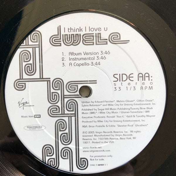 Dwele feat. Styles P : I Think I Love U (So So Def Remix) (12")