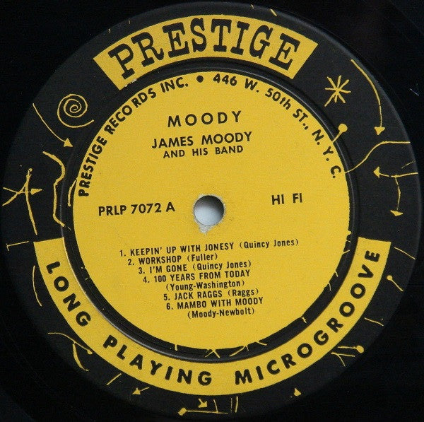 James Moody And His Band : Moody (LP, Album, Mono)